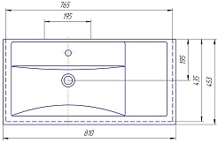 Grossman Тумба с раковиной Форта 80 подвесная дуб галифакс темный – фотография-8